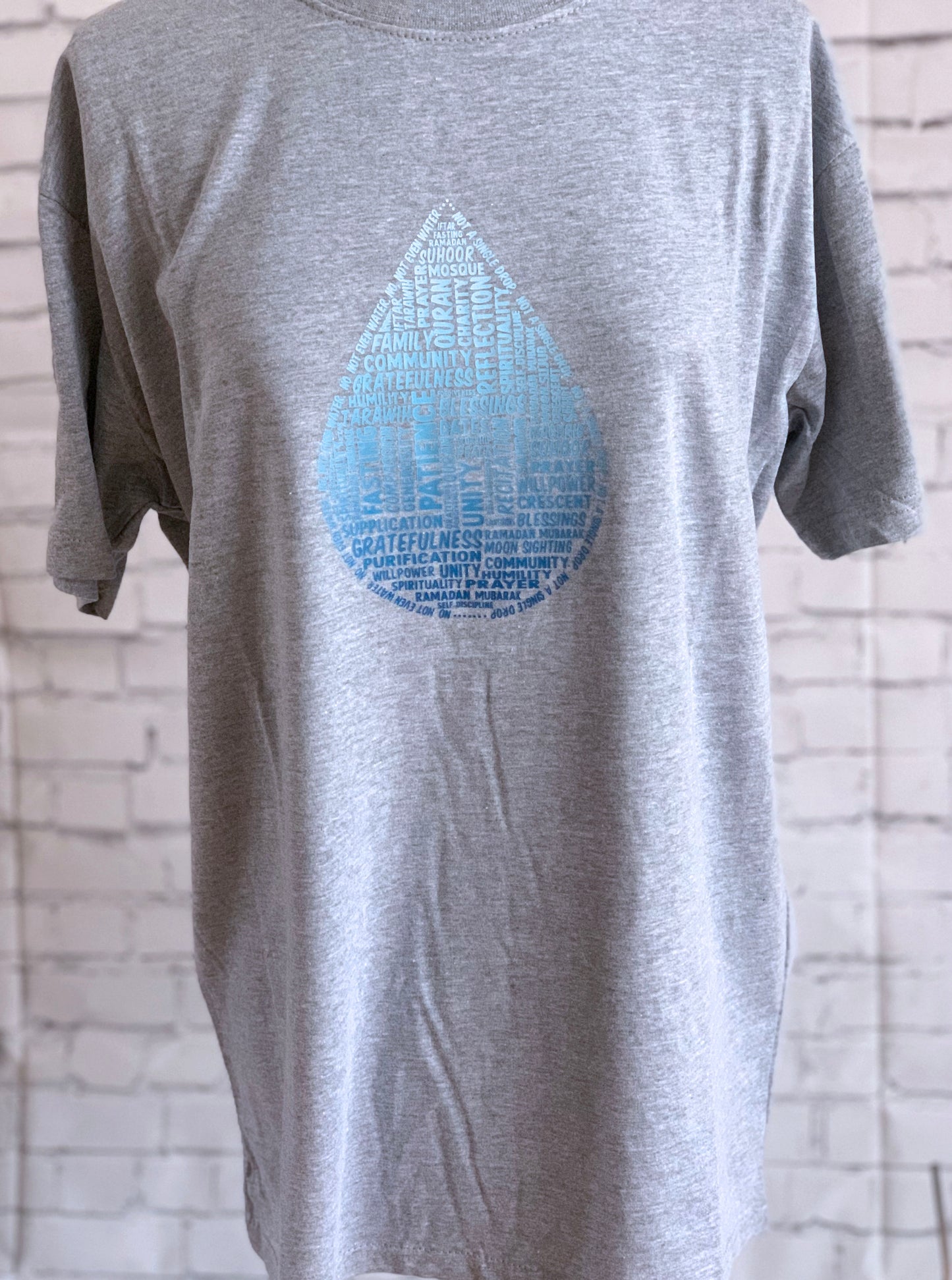Islamic cotton T-shirt with Ramadan typography design