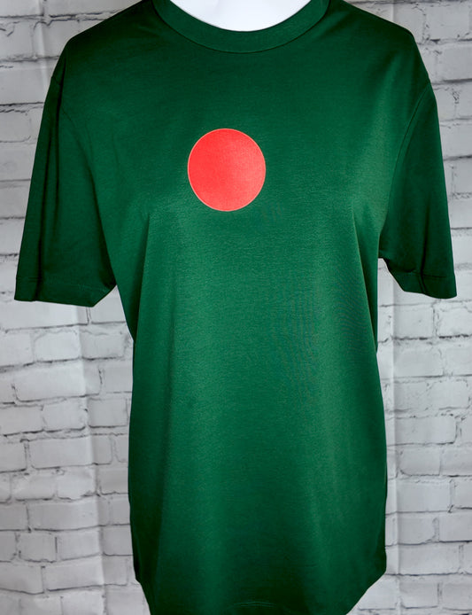 Bangladesh flag T-shirt 100% cotton front view