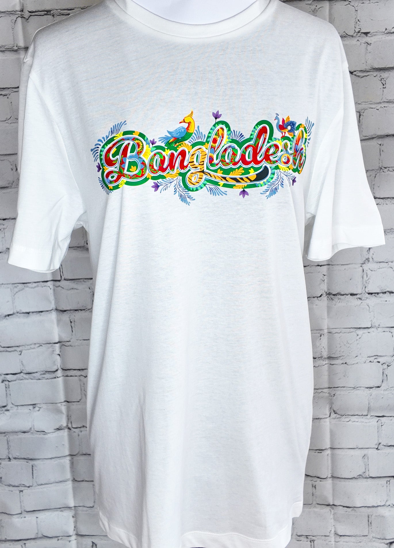 Bangladesh Graffiti T-Shirt: Rikshaw Art, 100% Cotton, Sizes S-2XL