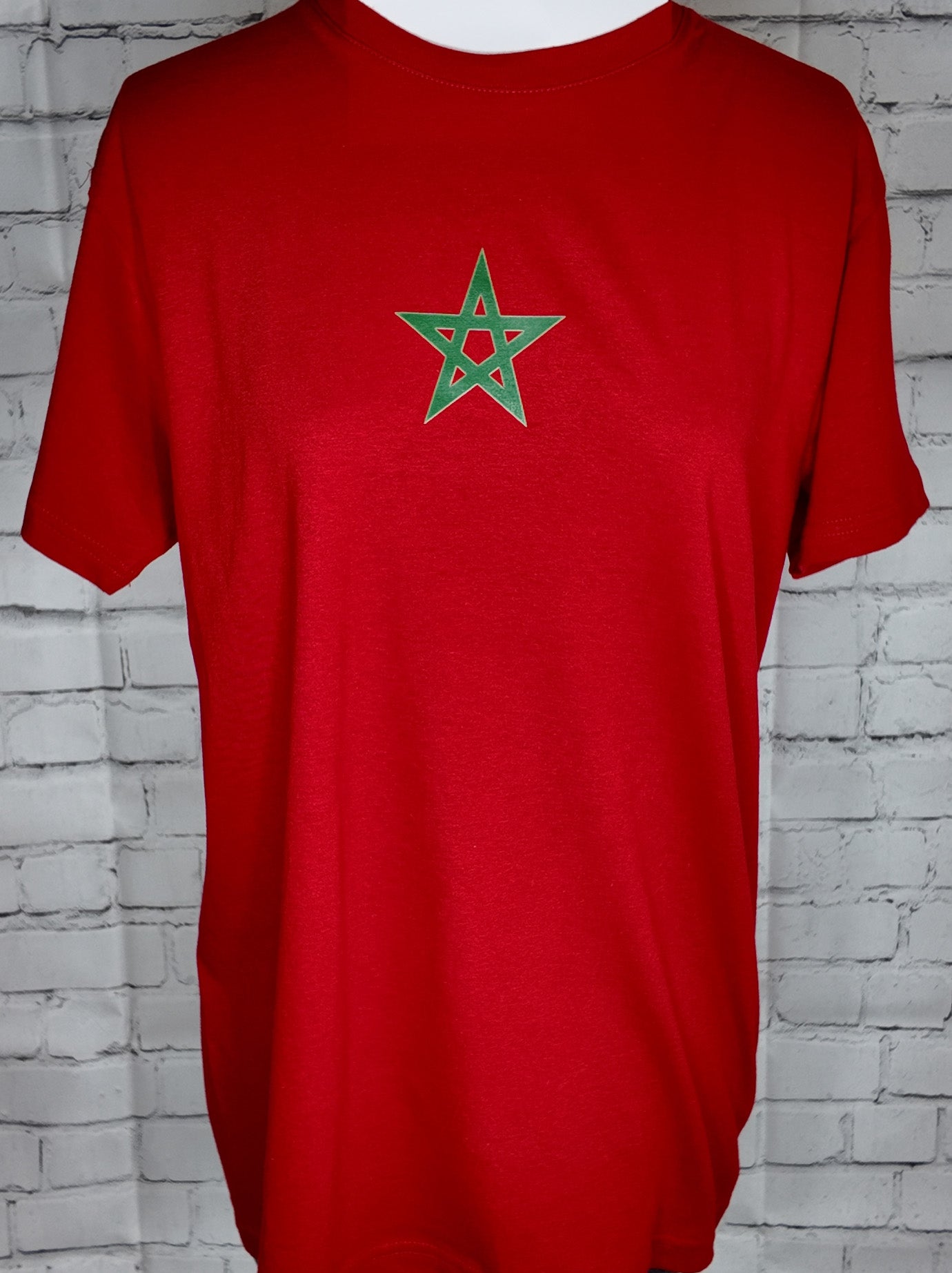 Morocco Flag T-Shirt – 100% Cotton, Unisex Fit, Sizes S–2XL