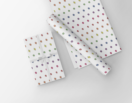 Fun Eid Mubarak comic wrapping paper for kids and families