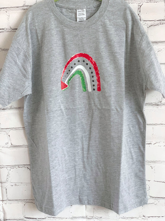 Kids Watermelon Rainbow T-Shirt – 100% Cotton | Ages 3–13